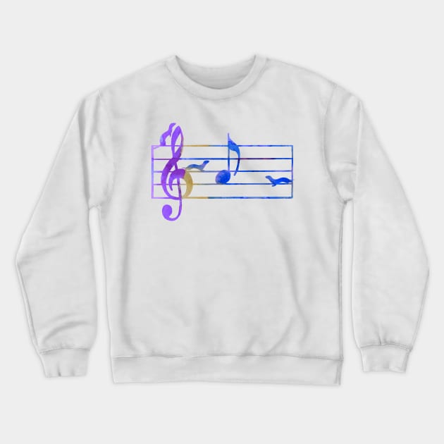 Ferrets Art Music Crewneck Sweatshirt by TheJollyMarten